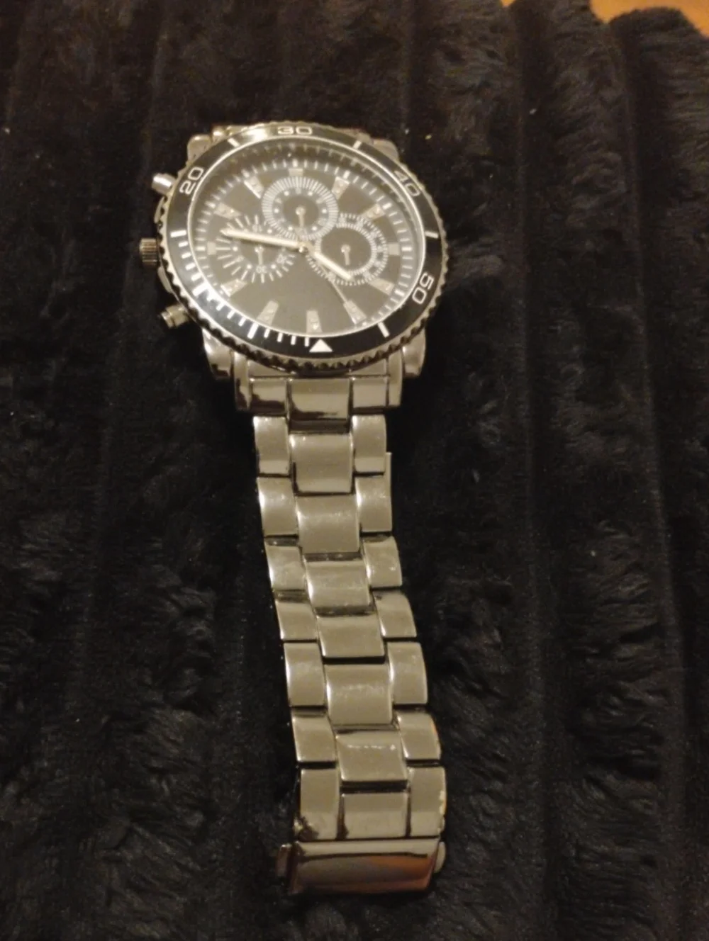 ACCUTIME BIG FACE WATCH NRMINT CONDITION